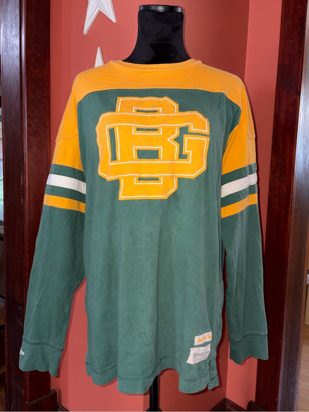 Vintage Mitchell & Ness Packers Long Sleeve Pullover